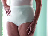 Salts BRFWSM Simplicity Stoma Support Wear Ladies Brief - Small/Medium (8/10/12") / White - Owl Medical Supplies