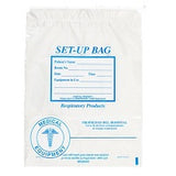 Cardinal Health SDC-RESPBG Respiratory Set-Up Bag, Small, Drawcord, 12" x 16" Clear