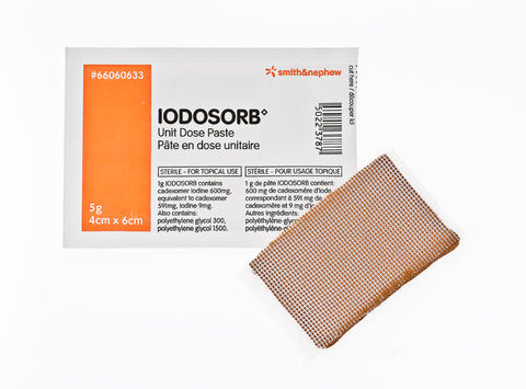 Smith & Nephew 66060634 Iodosorb Cadexomer Iodine Paste 10g (6cm x 8cm) - Owl Medical Supplies