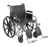 Drive Medical std20ecddahd-elr Sentra EC Heavy Duty Wheelchair, Detachable Desk Arms, Elevating Leg Rests, 20" Seat - Owl Medical Supplies