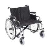 Drive Medical std26ecdda Sentra EC Heavy Duty Extra Wide Wheelchair, Detachable Desk Arms, 26" Seat - Owl Medical Supplies