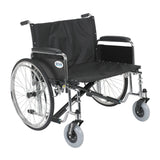 Drive Medical std28ecdfa Sentra EC Heavy Duty Extra Wide Wheelchair, Detachable Full Arms, 28" Seat - Owl Medical Supplies