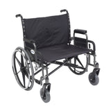 Drive Medical std30dda Sentra Extra Wide Heavy Duty Wheelchair, Detachable Desk Arms, 30" Seat - Owl Medical Supplies