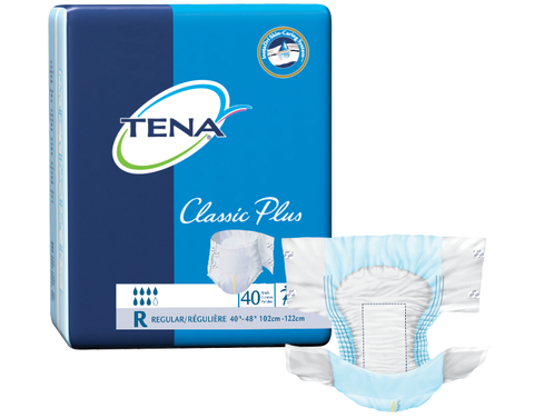 Tena 67714 Classic Plus Briefs, Regular 102 - 127cm (40 - 50") Lavender - Owl Medical Supplies