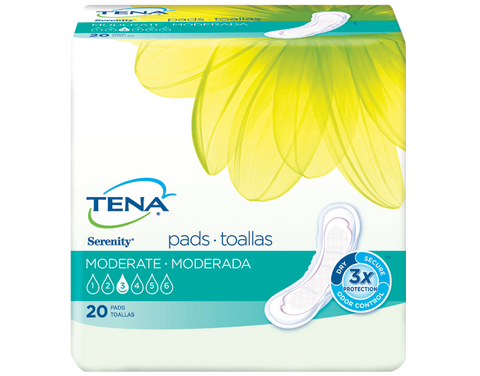 Tena 48900 Serenity Pads Moderate Regular - Owl Medical Supplies