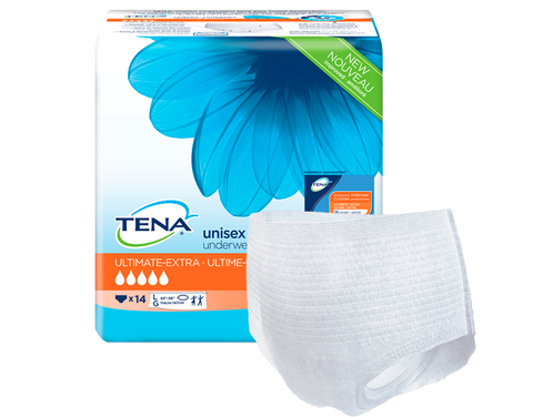 Tena 72232 Ultimate Underwear, Medium (86-112cm or 34"-44") White - Owl Medical Supplies