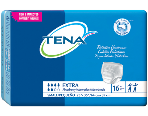 Tena 72413 Protective Underwear, Regular, Medium 34"-44" White - Owl Medical Supplies