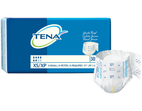 Tena 61199 Youth Brief 43-74cm (17-29") White - Owl Medical Supplies