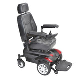Drive Medical titan1616 Titan Transportable Front Wheel Power Wheelchair, Full Back Captain's Seat, 16" x 16" - Owl Medical Supplies