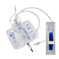 Belpro Medical UDB-4464010 Urine Drainage Bag with Anti-Splash Clip, 4000mL