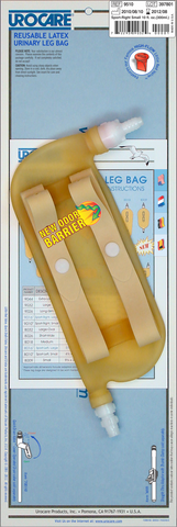 Urocare 9510 Reusable Latex Urinary Leg Bag, Sport-Right Small 10 Fl.oz./300ml - Owl Medical Supplies
