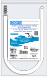 Urocare 6016 White-Silicone Extension Tube, 18" With #6010 Tubing Connector - Owl Medical Supplies