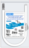 Urocare 6018 White-Silicone Extension Tube, 18" With #6010 Tubing Connector & Clamp - Owl Medical Supplies