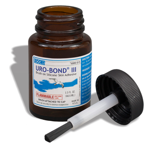 Urocare 5000015 Uro-Bond iii Brush-On Silicone Adhesive, Small 1.5 Fl.oz. Jar - Owl Medical Supplies