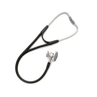 Harvey DLX Stethoscope, Double Head, L28" Black
