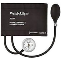 Welch Allyn WA-DS44-11CB Bronze Series DS44 Integrated Aneroid Sphygmomanometer Gauge, with Two Piece Adult Cuff and Bladder