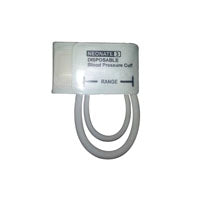 Blood Pressure Cuff, Soft, Two Tube, with Female SnapQuik Connector, Neonate, Disposable