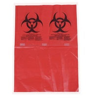 Cardinal Health WAC12X24R Cardinal Health Autoclavable Medical Waste Bag, Red, 3ML Thick, 12 x 24IN