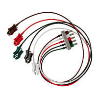 DIN To Snap Unshielded EKG Leadwire with Polyurethane Wire Coating