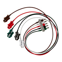 Cardinal Health Z31248894A Snap Shielded Twin-Pin EKG Leadwire with Polyurethane Wire Coating