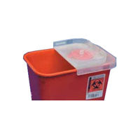 Multi-purpose Sharps Container with Clear Hinged Lid
